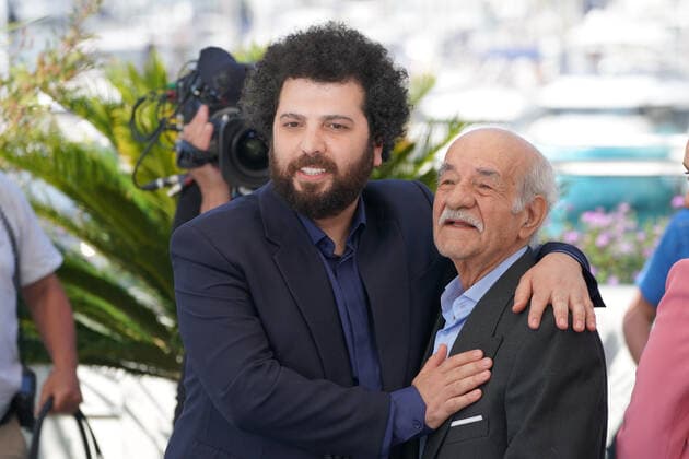 Saeed Roustaee (RÃ alisateur & scÃ nariste - Iran) - Saeed Poursamimi (Acteur) CELEBRITES : 75Ã me Festival de Cannes - Photocall du film Â« Leila?s Brothers Â» - 26 05 2022 NorbertScanella Panoramic 