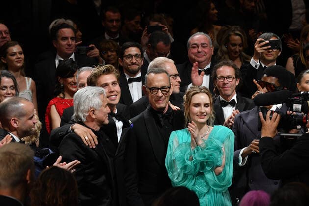 75eme Festival International du Film de Cannes. Atmosphere a la fin de la projection du film Elvis . 75th International Cannes Film Festival. Atmosphere at the end of Elvis movie EXCLUSIVE nous contacter pour toute utilisation web Copyright: xSergexArnalx xStarfacex STAR_280808_021