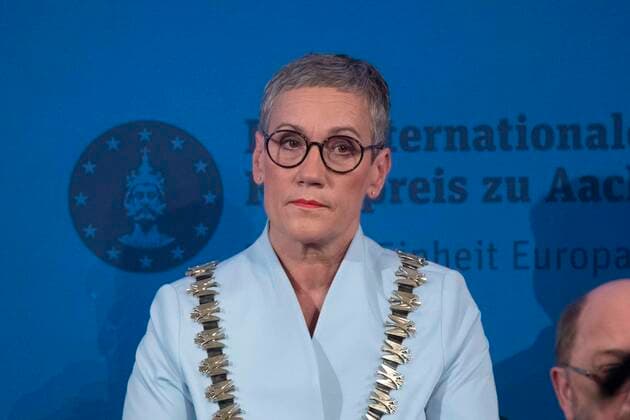 Sibylle KEUPEN, Oberbuergermeisterin der Stadt Aachen, Internationaler Karlspreis der Stadt Aachen, Verleihung im Rathaus der Stadt Aachen am 26.05.2022.