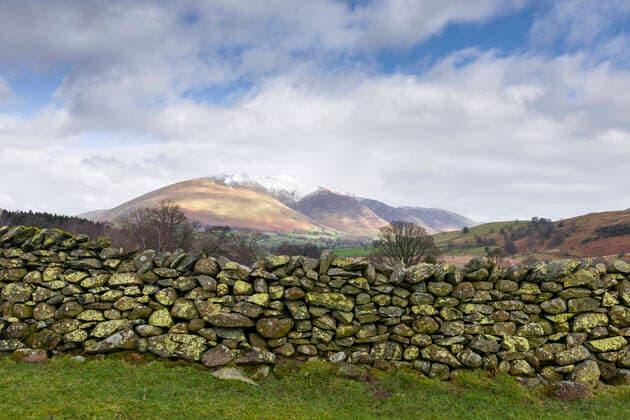 A snow-capped Blencathra or Saddleback fell in the English Lake District National Park. Copyright: xLoopxImages CraigxJoinerx CJO03522022