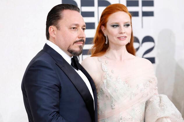Klemens Hallmann mit Ehefrau Barbara Meier bei der 28. amfAR Gala Cannes im Rahmen vom Festival de Cannes 2022 75. Internationale Filmfestspiele von Cannes im HÃ tel du Cap-Eden-Roc. Antibes, 26.05.2022