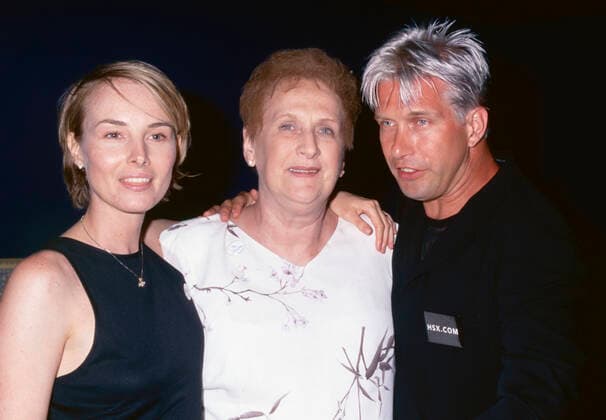 **FILE PHOTO** Carol M. Baldwin Has Passed Away. Chynna Phillips, Carol M. Baldwin and Stephen Baldwin attend the Second Annual Carol M. Baldwin Cancer Research Fund Annual Celebrity Golf Tournament kick-off party at the China Club in New York City on July 25, 1999. Photo Copyright: xx