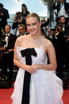 75th Cannes film festival 2022, Red carpet fim Mascarade . Pictured: Polina Pushkareva  Copyright: xAlbertoxTerenghi Cannesx2022x xix xVenezia2020x