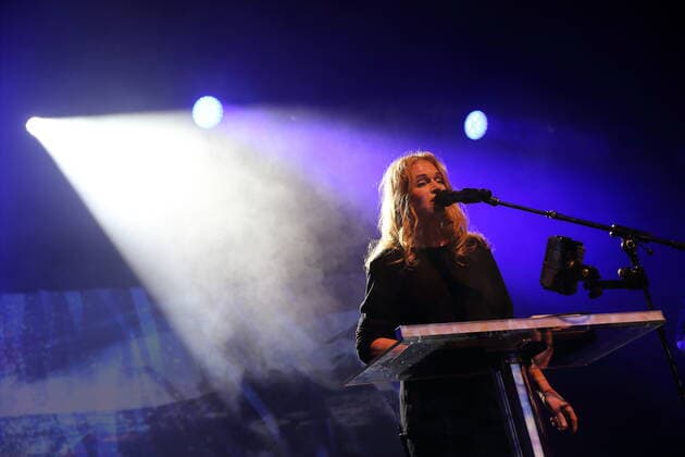 Entertainment Bilder des Tages Inga Humpe von der Band 2raumwohnung bei einem Konzert in der Columbiahalle in Berlin, 27. Mai 2022. 2raumwohnung Konzert Berlin