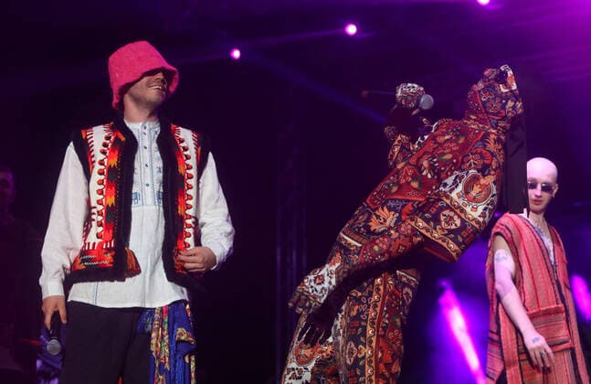 Entertainment Themen der Woche KW21 Entertainment Bilder des Tages Sea Star Festival 2022 - Kalush Orchestra Winners of Eurovision Song Contest 2022 Kalush Orchestra perform on a first day of Sea Star Festival at Stela Maris stadium in Umag, Croatia on May 27, 2022. Sea Star Festival 2022 is first major festival in Croatia in two years. KristinaxStedulxFabac PIXSELL