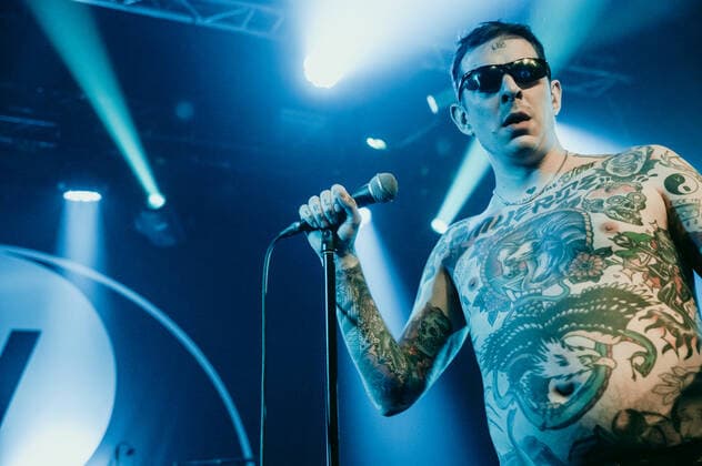 Viagra Boys live in Copenhagen, Denmark Copenhagen, Denmark. 27th, May 2022. The Swedish punk band Viagra Boys performs a live concert at Pumpehuset in Copenhagen. Here vocalist Sebastian Murphy is seen live on stage. Copenhagen Denmark  Copyright: xGonzalesxPhoto NikolajxBransholmx