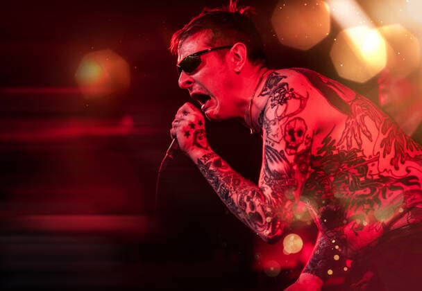 Viagra Boys live in Copenhagen, Denmark Copenhagen, Denmark. 27th, May 2022. The Swedish punk band Viagra Boys performs a live concert at Pumpehuset in Copenhagen. Here vocalist Sebastian Murphy is seen live on stage. Copenhagen Denmark  Copyright: xGonzalesxPhoto NikolajxBransholmx