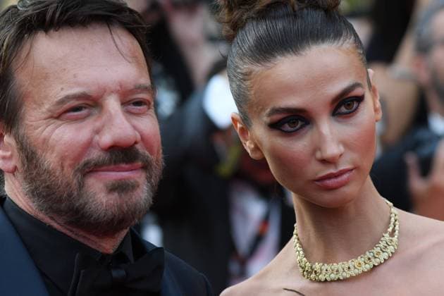 75th Cannes Film Festival 2022, red carpet Closing Ceremony Pictured: Stefania Christian, Samuel Le Bihan  Copyright: xManuelexMangiarottix xipa-agencyx xVeneziax2020x