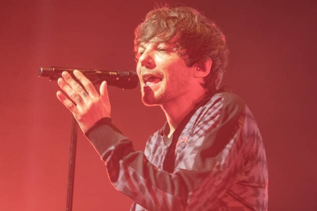 SÃO PAULO, SP - 28.05.2022: LOUIS TOMLINSON EM SÃO PAULO - British singer Louis Tomlinson performed at Espaço Unimed in São Paulo on Saturday night (28) in the first of two performances in the capital of São Paulo. The shows were originally scheduled for 2020 but were postponed due to the Covid-19 pandemic. x2212373x  YurixMurakami