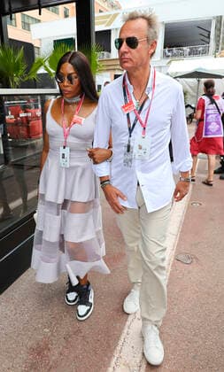 Monaco, Monte Carlo - May 29, 2022: FIA Formula One World Championship, Monaco F1 Grand Prix with Supermodel Naomi Campbell. Mandoga Media Monaco F1 Grand Prix, Naomi Campbell