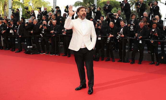 (220529) -- CANNES, May 29, 2022 -- Spanish actor Javier Bardem poses at the red carpet during the closing ceremony of the 75th edition of the Cannes Film Festival in Cannes, southern France, May 28, 2022. ) FRANCE-CANNES-FILM FESTIVAL-CLOSE GaoxJing 