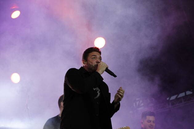 May 29, 2022, Pinhais, Parana, Brazil: Singer Wesley Safadao performs during the Curitiba Country Music Festival, held at Expotrade Convencion Center, in Pinhais, metropolitan region of Curitiba, on Sunday (29).  Copyright: xEdsonxdexSouzax