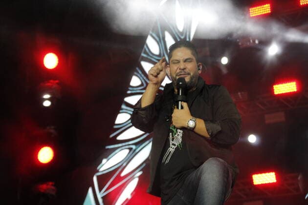May 29, 2022, Pinhais, Parana, Brazil: Country duo Jorge & Mateus during a show at the Curitiba Country Music Festival, held at Expotrade Convencion Center, in Pinhais, metropolitan region of Curitiba, Parana, on Sunday (29).  Copyright: xEdsonxdexSouzax