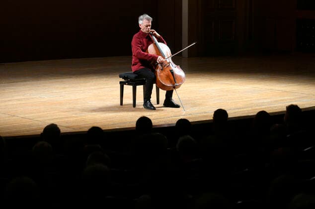 German cellist Alban Gerhardt presents all six of J. S. Bach’s suites for solo cello during the 77th Prague Spring international music festival, on May 30, 2022, in Prague, Czech Republic. (CTKxPhoto KaterinaxSulova) CTKPhotoP2022053007114  suk001