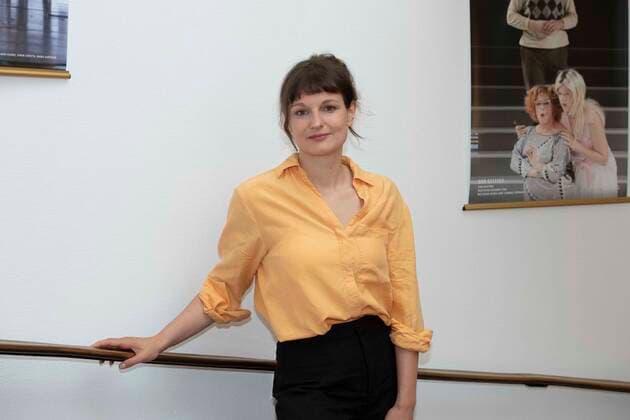 Nele DEHNENKAMP, Regisseurin, Filmemacherin, Grimmepreistraegerin, Pressekonferenz zur Bekanntgabe der Preistraeger fuer den 58. Grimme-Preis 2022 am 31.05.2022 im Grillo-Theater in Essen Deutschland.