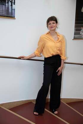Nele DEHNENKAMP, Regisseurin, Filmemacherin, Grimmepreistraegerin, Pressekonferenz zur Bekanntgabe der Preistraeger fuer den 58. Grimme-Preis 2022 am 31.05.2022 im Grillo-Theater in Essen Deutschland.