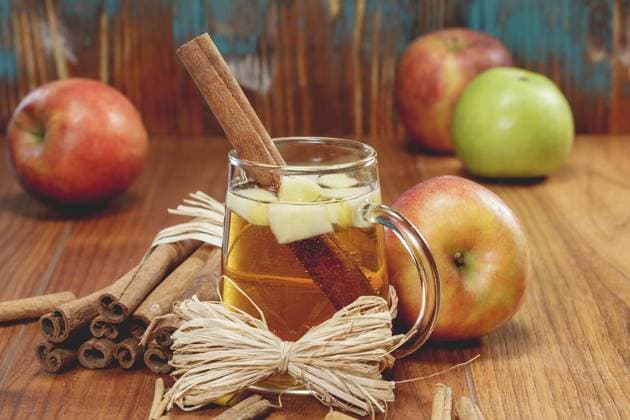Wassail Punch. Winter drink with apples and spices on rustic wood. . A macro photograph with shallow depth of field. Done with vintage retro filter. , 15451878.jpg, stick, cider, vinegar, decoration, warm, table, mulled, spice, thanksgiving, liquid, autumn, sweet, wassail, punch, beverage, organic, drink, holiday, anise, aromatic, gourmet, christmas, wine, tea, wood, fermented, healthy, acid, toddy, fall, winter, grog, juice, apple, golden, ingredient, fruit, cooking, cinnamon, dressing, hot, glass, rustic, hard cider, copy space, cider glass, close up, apple wine, apple juice, non-alcoholic,