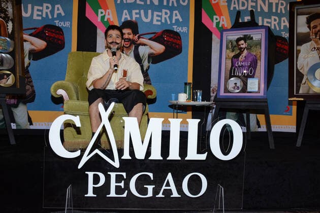 May 31, 2022, Mexico City, Mexico City, Mexico: Colombian singer Camilo Echeverry Correa speaks during a press conference to promote De Adentro Pa Fuera Tour and launch their latest single Ã¢â‚¬ËœPegaoÃ¢â‚¬â ¢ at Presidente Intercontinental Hotel. On May 31, 2022 in Mexico City, Mexico. Mexico City Mexico - ZUMAe321 20220531_zia_e321_027 Copyright: xJorgexGonzalez xEyepixxGroupx