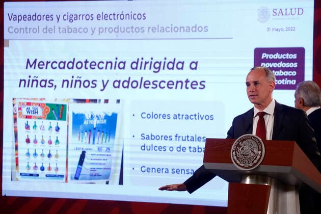 May 31, 2022, Mexico City, Mexico City, Mexico: MexicoÃ¢â‚¬â ¢s Health Deputy Minister Hugo Lopez-Gatell speaks during the Mexican President Lopez Obrador daily morning press conference at National Palace. On May 31, 2022 In Mexico City, Mexico. Mexico City Mexico - ZUMAe321 20220531_zia_e321_050 Copyright: xLuisxBarronx xEyepixxGroupx