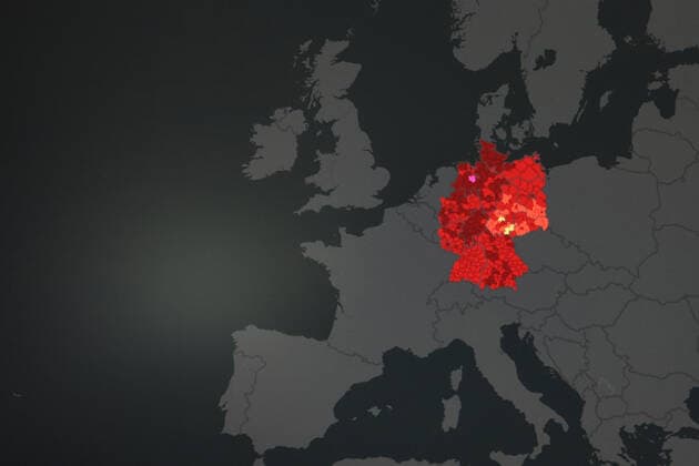 Dashboard des RKI, die 7-Tage-Inzidenz liegt nun bei 221,4 7-Tage-Inzidenz, Dashboard des RKI auf einem Monitor am 02.06.2022 in Siegen Deutschland.