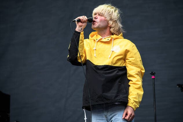 The Charlatans perform at the Etihad Stadium in Manchester on June 1st, 2022 where they are supporting Liam Gallagher on his UK Stadium tour. Featuring: Tim Burgess Where: Manchester, United Kingdom When: 01 Jun 2022 Credit: Graham Finney Cover Images Copyright: xx 51625146 EDITORIAL USE ONLY. NOT FOR USE BY NEWSPAPERS BASED IN THE UK.