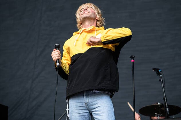 The Charlatans perform at the Etihad Stadium in Manchester on June 1st, 2022 where they are supporting Liam Gallagher on his UK Stadium tour. Featuring: Tim Burgess Where: Manchester, United Kingdom When: 01 Jun 2022 Credit: Graham Finney Cover Images Copyright: xx 51625147 EDITORIAL USE ONLY. NOT FOR USE BY NEWSPAPERS BASED IN THE UK.