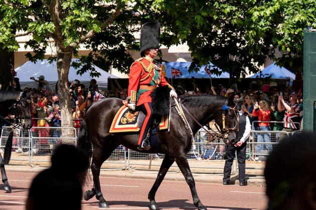 The Platinum Jubilee procession of Queen Elizabeth II Prince Charles rides horse back for the Trooping of the Colour London London City Centre Greater London United Kingdom Copyright: xRichardxWashbrooke NewsxImagesx