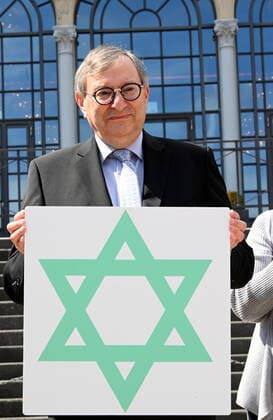 Abraham Lehrer, Vizepräsident den Zentralrats der Juden bei der Pressekonferenz zum Programm von Shalom Musik Köln das Musikfestival findet im Rahmen des jüdischen Festjahr vom 4.-11.08.2022 statt.