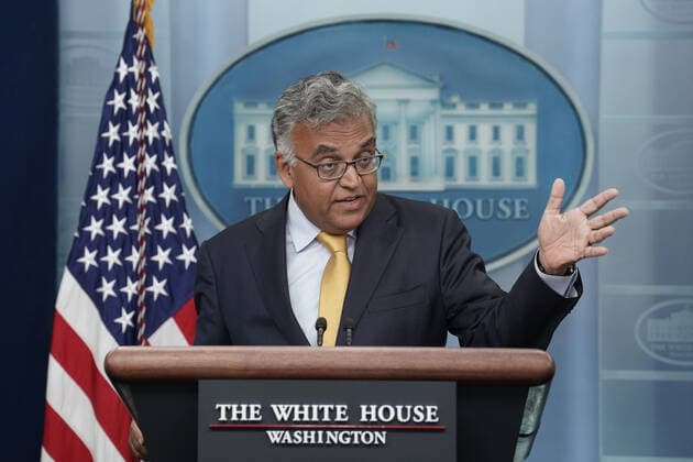 White House COVID-19 Response Coordinator Dr. Ashish Jha speaks at a press briefing at the White House in Washington, DC on Thursday, June 2, 2022.  WASP2022060203 YurixGripas