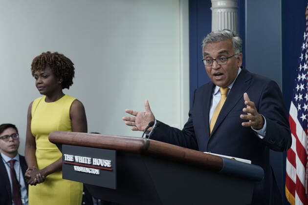 White House COVID-19 Response Coordinator Dr. Ashish Jha speaks at a press briefing at the White House in Washington, DC on Thursday, June 2, 2022.  WASP2022060204 YurixGripas