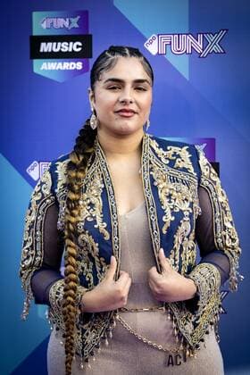 2022-06-02 20:05:04 AMSTERDAM - Numidia on the purple carpet for the FunX Music Awards in AFAS Live in Amsterdam. During the award show, the most important music prizes of the young Netherlands are presented. ANP RAMON VAN FLYMEN netherlands out - belgium out