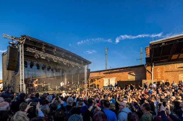 Gianna Nannini live bei einem Konzert ihrer La Differenza -Tour im Zughafen. Erfurt, 02.06.2022