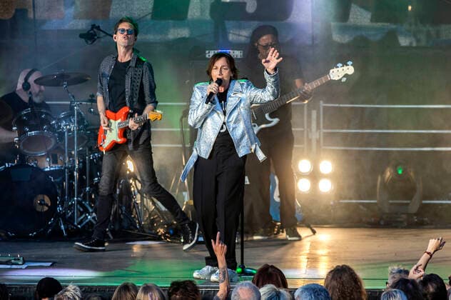 Gianna Nannini live bei einem Konzert ihrer La Differenza -Tour im Zughafen. Erfurt, 02.06.2022