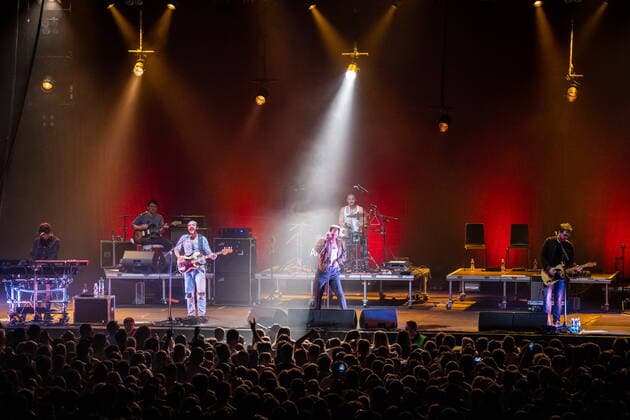 Entertainment Bilder des Tages Innsbruck 04.06.2022, Olympiahalle, Innsbruck, AUT, Wanda Konzert, im Bild Band Wanda the Austrian band Wanda during a concert of Wanda at the Olympiahalle in Innsbruck, Austria on 2022 06 04. Expa