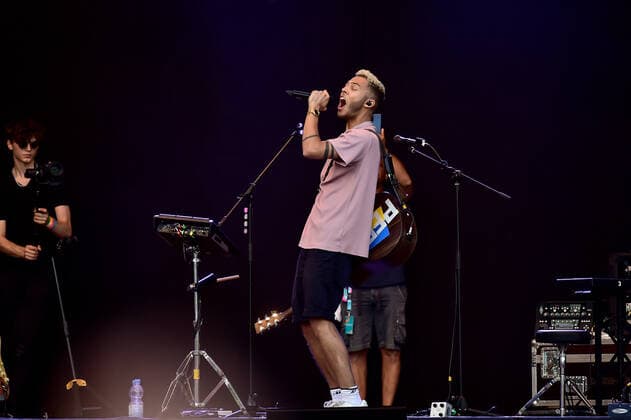 04.06.2022, xkaix, Entertainment Musik, Schlossgrabenfest 2022 emspor, v.l. Malik Harris auf der Merck-Buehne Darmstadt