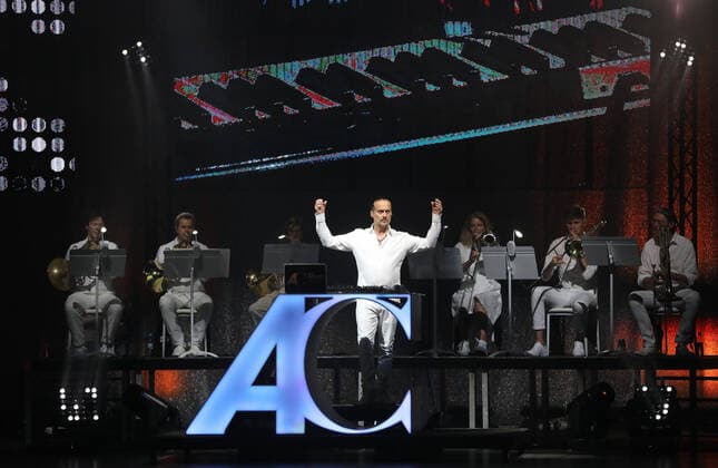 Bilder des Jahres 2022, Entertainment 06 Juni Entertainment Themen der Woche KW23 Alex Christensen & The Berlin Orchestra live 2022 06.06.2022, Erfurt, Messehalle, Alex Christensen & The Berlin Orchestra live 2022 *** Alex Christensen The Berlin Orchestra live 2022 06 06 2022, Erfurt, Messehalle, Alex Christensen The Berlin Orchestra live 2022