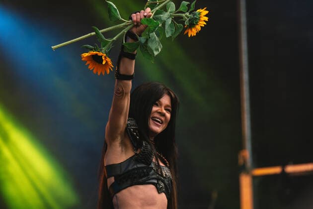 Benefit Concert For Supporting Ukrainian In Essen Ukrainian singer Ruslana sings during the Benefit concert held in support of the Ukrain people who affected by the war in Kennedy square in Essen, Germany on June 7, 2022 Essen Germany  Copyright: xYingxTangx originalFilename: tang-notitle220607_npIku.jpg