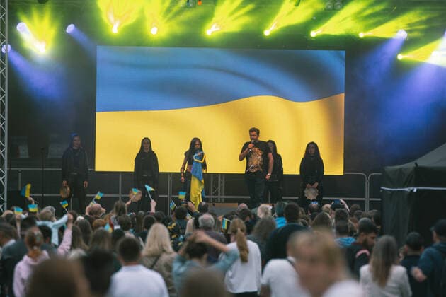Benefit Concert For Supporting Ukrainian In Essen Ukrainian singer Ruslana sings during the Benefit concert held in support of the Ukrain people who affected by the war in Kennedy square in Essen, Germany on June 7, 2022 Essen Germany  Copyright: xYingxTangx originalFilename: tang-notitle220607_npMjf.jpg
