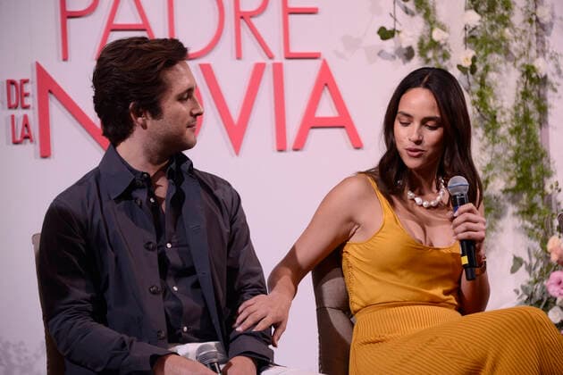 June 8, 2022, Mexico City, Mexico City, Mexico: June 8, 2022, Mexico City, Mexico:Adria Arjona and Diego Boneta attend a film press conference to promote Father of the Bride at St. Regis Hotel. On Jun 8, 2022 in Mexico City, Mexico. Mexico City Mexico - ZUMAe321 20220608_zia_e321_036 Copyright: xCarlosxTischlerx xEyepixxGroupx
