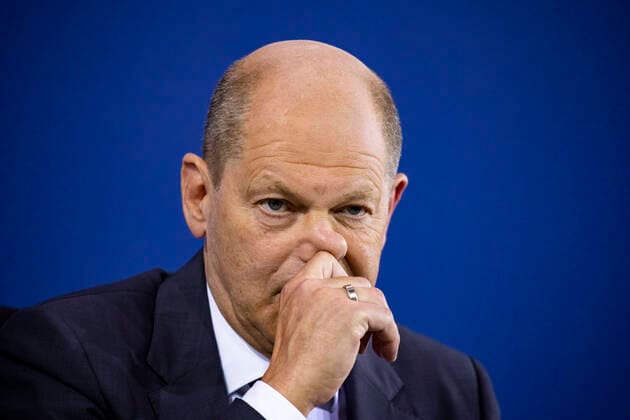 News Themen der Woche KW23 News Bilder des Tages Chancellor Scholz Meets Foreign Press Association in Berlin German Chancellor Olaf Scholz is pictured during a meeting with the Foreign Press Association (VAP) at the Chancellery in Berlin, Germany on June 8, 2022. Berlin Berlin Germany  Copyright: xEmmanuelexContinix originalFilename: contini-chancell220608_npSfS.jpg