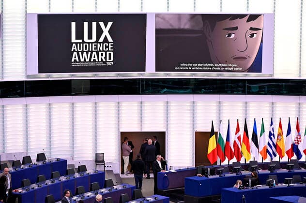 Verleihung des Lux Publikumspreises 2022 im Plenarsaal des Europäischen Parlaments. Straßburg, 08.06.2022