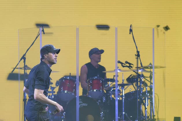 Enrique Iglesias performs at O2 Arena in Prague, Czech Republic, June 8, 2022. (CTKxPhoto AndreaxBarcalova) CTKPhotoF202206090025901 