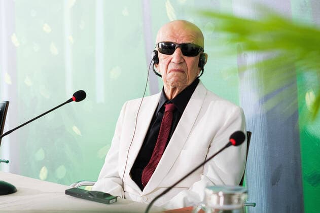Bilder des Jahres 2022, Entertainment 06 Juni Entertainment Themen der Woche KW23 Entertainment Bilder des Tages June 10, 2022, Madrid, Spain: Alex Katz attends the opening of the exhibition Alex Katz , at the Museo Nacional Thyssen-Bornemisza in Madrid. The museum presents for the first time in Spain a retrospective on the American painter Alex Katz, one of the leading figures in the history of American art of the twentieth century and precursor of pop art, which is still active. Madrid Spain - ZUMAs197 20220610_zaa_s197_053 Copyright: xAtilanoxGarciax
