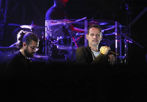 FOTO IPP MIPA ASSAGO 10 6 2022 CONCERTO MARC ANTHONY NELLA FOTO : IL CANTANTE MARC ANTHONY, MARCO ANTONIO MUNIZ Italy Photo Press - World Copyright