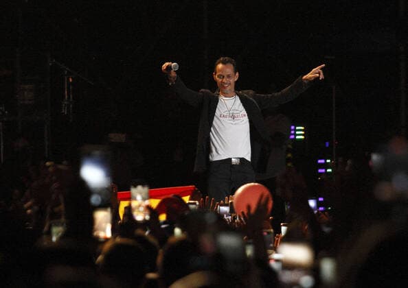 FOTO IPP MIPA ASSAGO 10 6 2022 CONCERTO MARC ANTHONY NELLA FOTO : IL CANTANTE MARC ANTHONY, MARCO ANTONIO MUNIZ Italy Photo Press - World Copyright