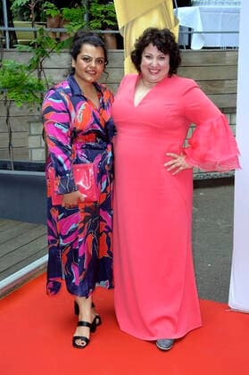Sara Fazilat und Meltem Kaptan beim Nominiertenabend zum Deutschen Filmpreis 2022 im BITE by Ritter Richard. Berlin, 11.06.2022
