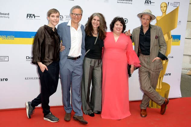 Claudia Steffen, Christoph Friedel, Laila Stieler, Meltem Kaptan und Alexander Scheer beim Nominiertenabend zum Deutschen Filmpreis 2022 im BITE by Ritter Richard. Berlin, 11.06.2022