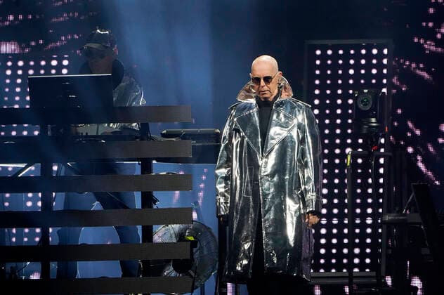 Chris Lowe und Neil Tennant von den Pet Shop Boys live bei einem Konzert der Dreamworld - The Greatest Hits Live Tour in der Mercedes-Benz Arena. Berlin, 11.06.2022