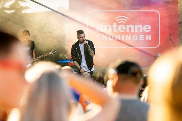 Sebastian Krenz live bei der Antenne Thüringen Party Tour 2022. Wasungen, 11.06.2022