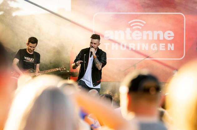 Sebastian Krenz live bei der Antenne Thüringen Party Tour 2022. Wasungen, 11.06.2022